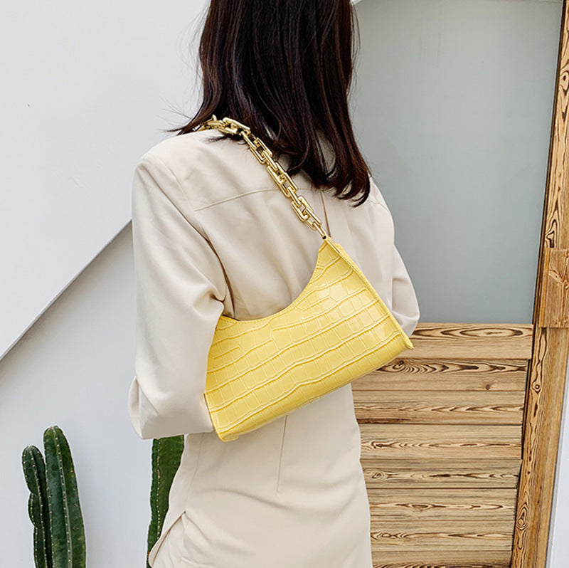 Underarm Bag Texture Chain Women's One-shoulder
