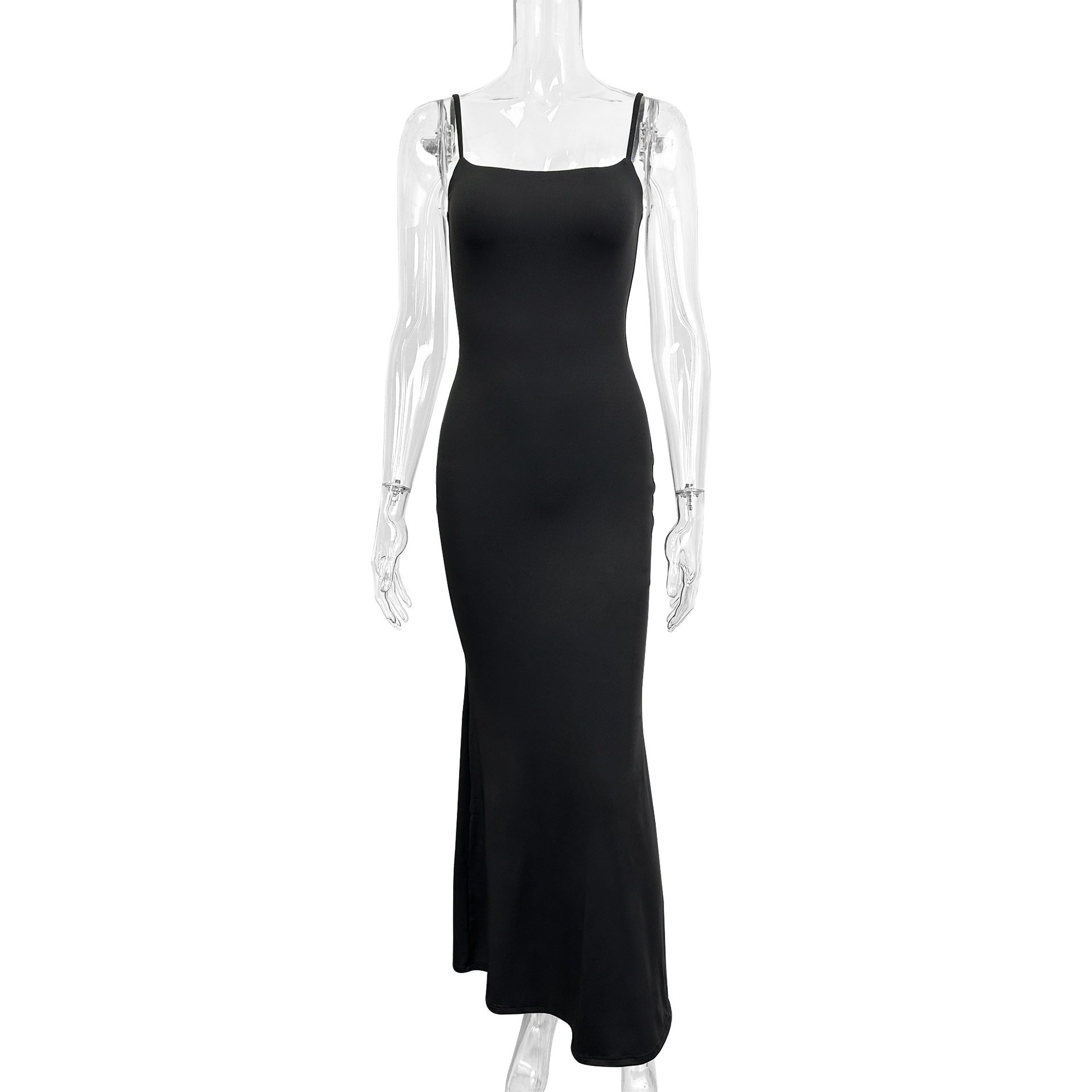Summer Sling Fashion Sexy Backless High Waist Skinny Sheath Fishtail Dress