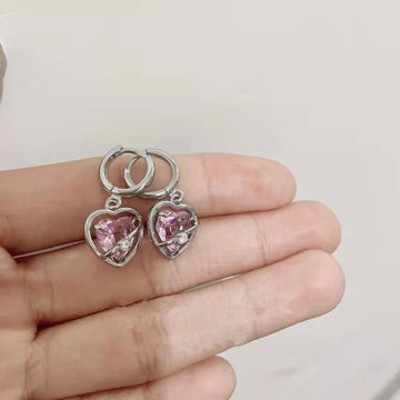 Women's Fashion Simplicity Rhinestone Hollow Heart Clavicle Chain